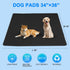 DOPLUSDO 34"x36" Washable Pee Pads for Dogs Reusable Puppy Pad Pet Training Pads, Waterproof Mat Non-Slip, Dog Pee Pad