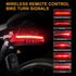 IPX5 JINKEY Bike Turn Signals,Bright Bicycle Turn Signals Front Back Waterproof Wireless Remote Control Rear Bike Light