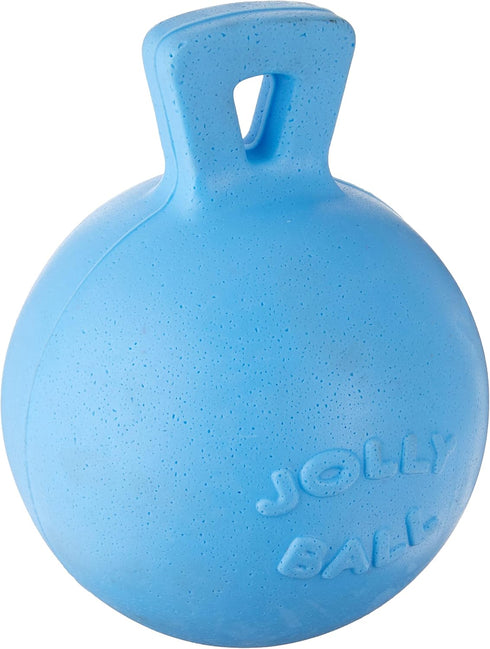Jolly Pets Dog Tug-N-Toss Toy Ball, 6-Inch Blueberry (406 BB), Suitable for All Breed Sizes