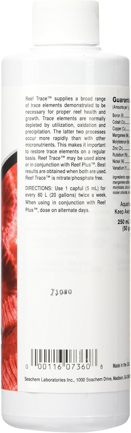 Seachem Reef Trace Elements 250ml for Aquarium