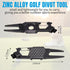 Poen 3 Pcs 7 in 1 Multipurpose Golf Divot Tool Golf Divot Repair Tool Lightweight Compact Golf Tool with Magnetic Golf Ball Marker, Bottle Opener, Club Brush, Groove Cleaner for Golf Lovers (Black)