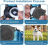 Airtag Dog Collar, Waterproof Air Tag Holder, Reflective Comfortable Padded Adjustable Collar for Heavy Duty Dogs, Blue