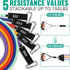 Resistance Bands for Working Out Exercise Bands Resistance Bands Set Fitness Bands Stretch Bands for Exercise Band Workout Bands Resistance Band Door Anchors Work Out Bands Elastic Bands for Exercise by Aihoye