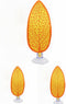 3 Pcs Artificial Plant Leaf Betta Hammock - Fish Rest Bed for Aquariums (Yellow)