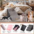 Dog Stairs for High Beds, 3-Step Small Large Dog Steps for Couch/Bed, Non-Slip Sticker Balanced Indoor Step, 30D Grey