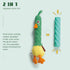 Nocciola 2 in 1 Duck Dog Toy with Large Rubber Squeaker, Durable Stuffed Chew Toys for Aggressive Chewers
