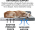 Furhaven Orthopedic Dog Bed for Medium/Small Dogs, L Shaped Chaise with Removable Bolsters - Stone Gray, Medium