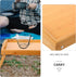 Happyyami Small Folding Table Portable Wood Bed Desk Adjustable Wear-Resistant Camping Side Table for Outdoor Hiking