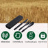 Portable Wheat Straw Cutlery Set, 2 Sets Reusable Utensils with Case, BPA-Free Knife Spoon Fork, Travel Utensils (Black)