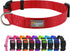 Red Adjustable Dog Collar, Basic Breathable Quick Release Nylon Collar for Puppy Small Medium Large Dogs