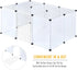 17.7 13.7 inches, 18 BRIAN & DANY Pet Plastic Playpen, Play Pen Indoor for Kitten, Hamster, Rabbit, Guinea Pig, Clear