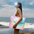CAMTOP Foldable Waterproof Beach Tote Bag for Women and Girls with Zipper