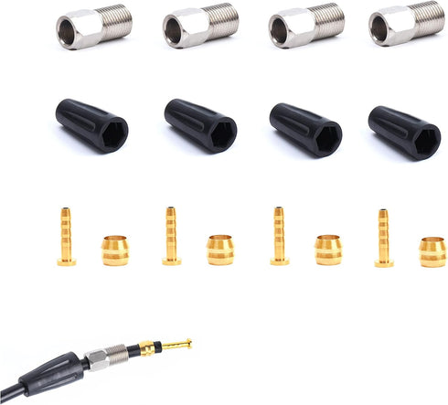 Hydraulic Disc Brake Service Kit for Shimano BH59/BH90, AVID SRAM, Magura Hose - Pack of 4 Sets
