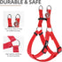 PUPTECK No Pull Dog Harness, Soft Adjustable Nylon Step-in Puppy Vest for Outdoor Walking, X-Small Red