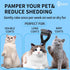 Self Cleaning Slicker Brush for Cats & Dogs, 2 Sided Deshedding Grooming Brush, Puppy Brush for Shedding, Blue