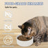 Ceramic Cat Bowl, Puppy Bowls - Whisker Friendly Heavy Cat Food Bowl, Spill Proof for Cats and Small Dogs