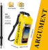 IP68 Waterproof Dry Bag, 2L - Roll Top Waterproof Pool Bag,dry bags for kayaking waterproof-w/Phone Pouch,Large Waterproof Phone Pouch,Boating & Kayak Accessories camping (yellow)