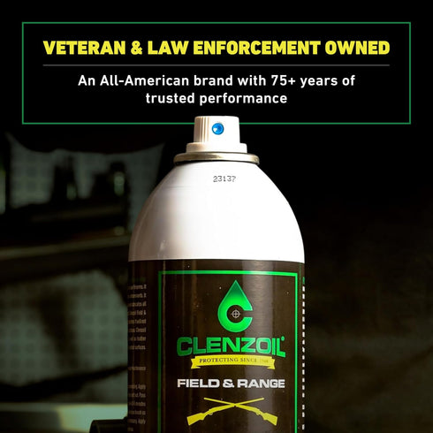 6 oz CLENZOIL Field & Range Aerosol - CLP Gun Lubricant - Premium Firearm Maintenance - Rust Preventative - Aerosol