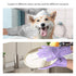 ROPO multi-functional silicone gloves for pet grooming, hair shedding, bathing, and massage (Grey+Purple)