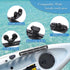 VTurboWay 2 Pcs 13.4" Low Profile Track, Kayak Gear Track Accessories for Fishing Rod Holder, Reinforced Marine Nylon