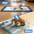Risirica Holder,25"x35" 4 Pee Pad Holder for Dogs,Silicone Dog Puppy Pad Non-Slip Silicone Puppy Pad Holder with Tower
