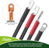 Roykaw Golf Cart Battery Cables for EZGO TXT/Medalist 36/48 Volt 1994-Up Models, Heavy-duty Pure Copper, 4 Gauge/7