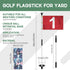 Golf Flagstick - Practice Putting Green Flag Stick for Yard, Portable Mini Golf Flag Sticks, Set of 3