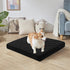 Dog Bed Covers Replacement Washable, Waterproof Quilted Covers for Dog Cat, Cover Only 30Lx70Wx6H Inches Black