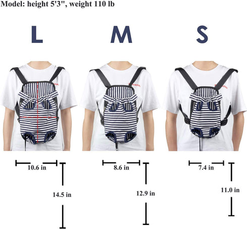 Dog Carrier Comfortable Legs Out Front Pet Backpack Tote Holder Bag with Shoulder Strap for Outdoor Hiking Camping