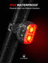 Super Bright Bike Light Set, IPX6 Waterproof Front and Back Lights with 8+12 Lighting Modes, USB Rechargeable LED