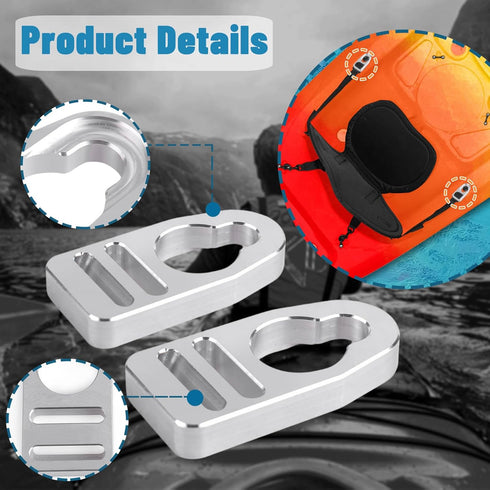 Strap Replacement Buckle Clip Aluminum Seat Clips for Lifetime Emotion Style Button Type Kayak Seats