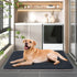 JoicyCo Dark Gray Soft Dog Crate Pad Mat for Medium/Large Dogs, Non-Slip Bottom Washable