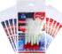 50 Pieces unrigged 7/0 Shrimp Flying Hooks with White Krystal Flash