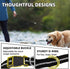 PUPTECK Heavy Duty Bungee Dog Leash for Medium & Large Dogs, No Pull Tactical Leash with Double Handles (Black)