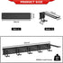 Ultrawall Ski Rack for Wall Mounted Storage, 10 Pairs of Skis Holder, Garage Organizer System, Holds Up to 300lbs