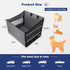 Hammock Cars/SUV/Truck(L-28 22 20.5in) MIXJOY Dog Car Seat for Large Medium Dogs, Back Seat Extender for Pets