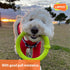 LaRoo Dog Flying Ring Toys, Durable Floating Disc for Training Outdoor Play for Medium Large Dogs (Small Green/18cm)