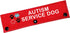 Autism Alert Dog Leash Sleeve - Service Dog Leash Wrap Alert Tag for Pet Birthday Gift (Autism Service-Sleeve)