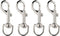 Penta Angel 4Pcs Heavy Duty Dog Leash Clasp Snap Hooks Clips with Spring Buckle for Pet Collar