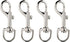 Penta Angel 4Pcs Heavy Duty Dog Leash Clasp Snap Hooks Clips with Spring Buckle for Pet Collar