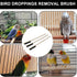 Zerodis 3PCS Wooden Bird Cage Brushes, Portable Long Handle Cleaning Accessory for Pet Birds