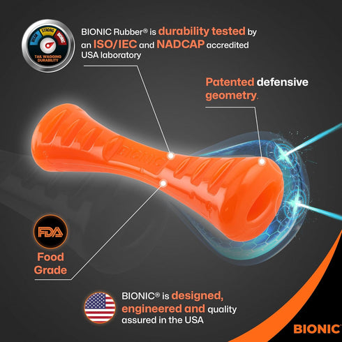 BIONIC Urban Stick Dog Toy, Medium - Interactive Chew Toy for Dogs 15-35 lbs (7-15 kg)