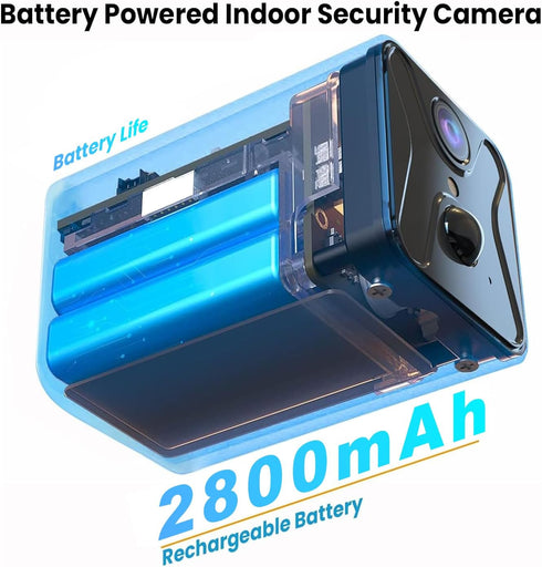 javiscam 2026 4K Viewing,2800mAh Mini Spy Camera Upgraded Mini Hidden Camera,WiFi Cam with Night Vision,Remote Long