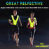 Reflective Running Vest Gear with Reflective Bands for Women Men Safety Reflective Vest for Walking Running Cycling at Night