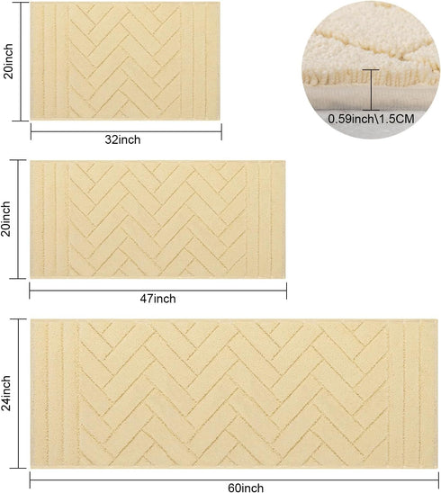 Tindbea Patio(20"x31.5",Beige) Dog Mat for Mud Paws,Absorbs Moisture Dirt Non-Slip Washable Mud Mat for Dogs,Soft