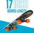 Rude Boyz 17" Micro Complete Skateboard - Maple Wood, ABEC 7 Bearings, Double Kick Concave for Kids Ages 2-5