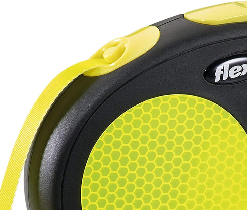 Flexi New Neon Retractable Lead Large Tape 5M, Neon