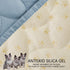 Ameritex Dog Bed Cover, Waterproof Pet Blanket for Sofa and Furniture, New Pattern Design (30x70 Inch, Light Blue)