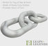 Tug of War Dog Chew Toy, Natural Rubber Heavy Duty Marble Links, Aesthetically Pleasing for Small, Medium, Large Dogs