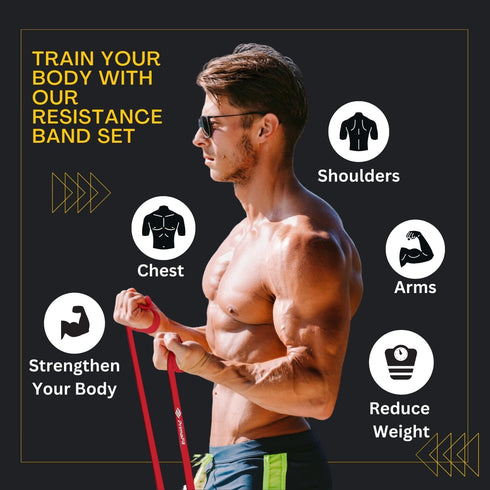 Resistance Bands for Working Out - Exercise Bands for Pull Up Assistance, Stretching, Gym Bands